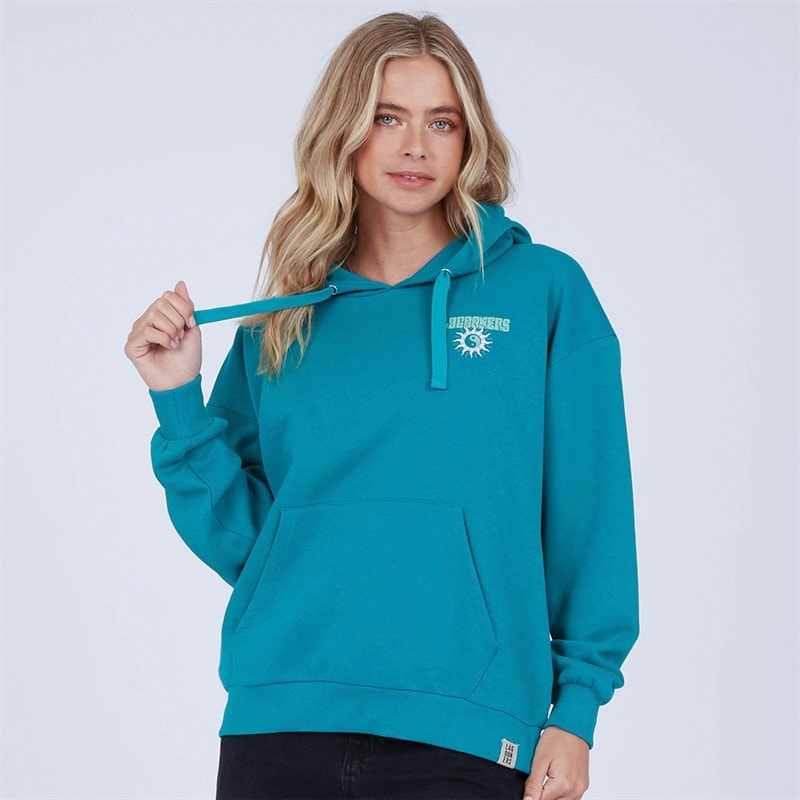 Lagooners Damskie Mindful Bluzy z kapturami Zielony – zdjęcie  2