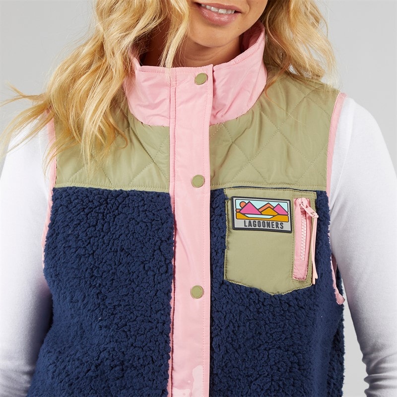 Lagooners Gilet Essy Borg Femme Multicolore - Image 3