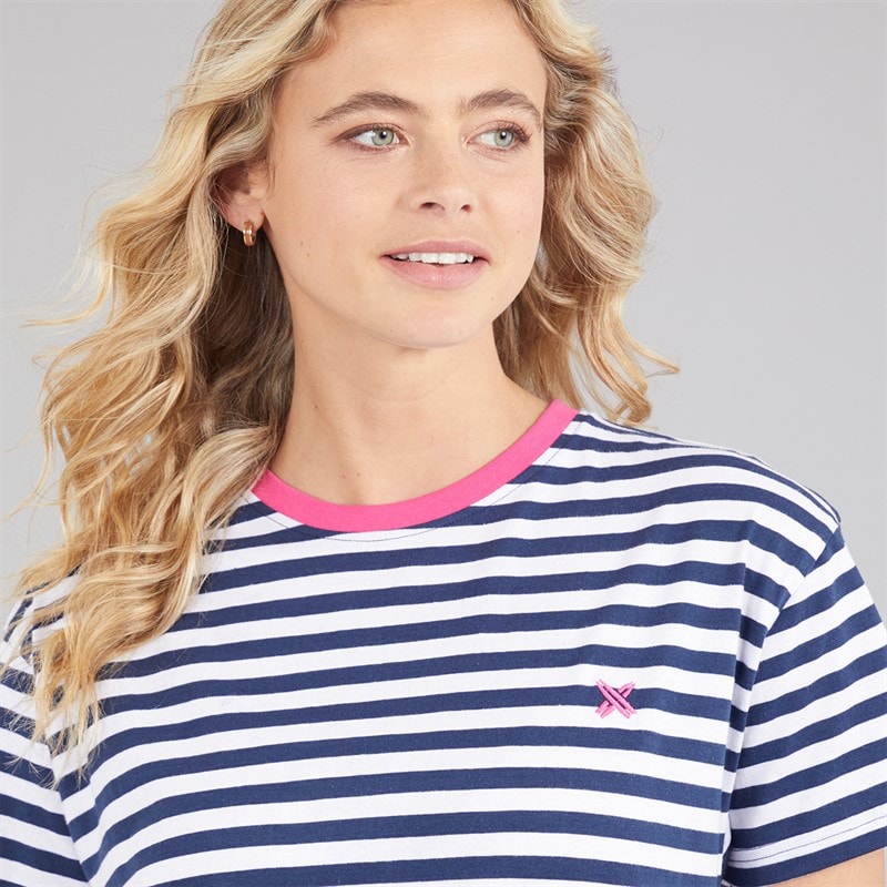 Lagooners Dames Gatemoor Jurk Navy/Wit - Afbeelding 3