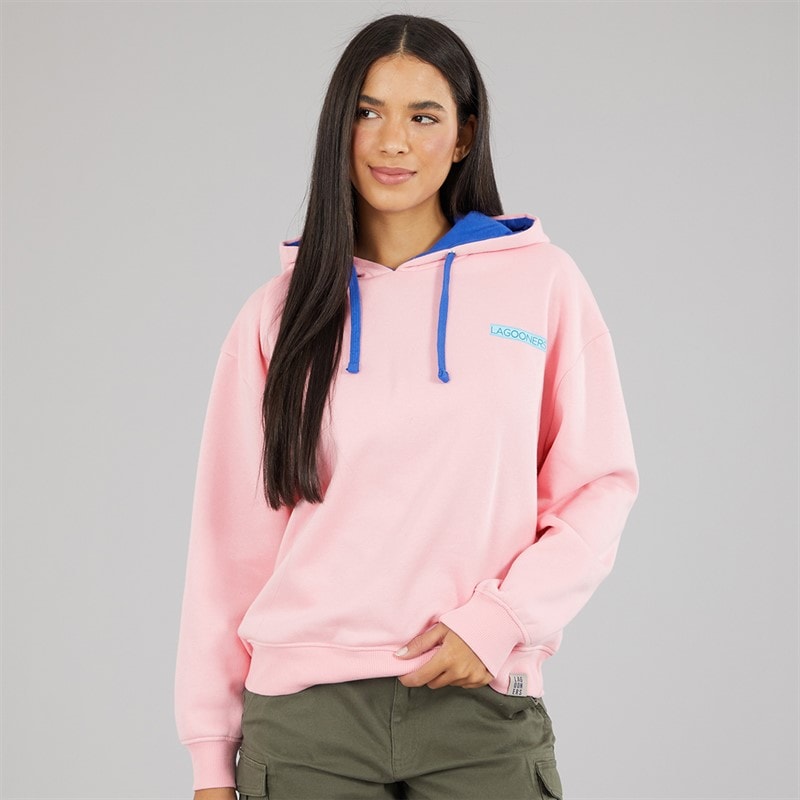 Lagooners Dames Pheasant Rise Grafische Hoodie Roze - Afbeelding 2