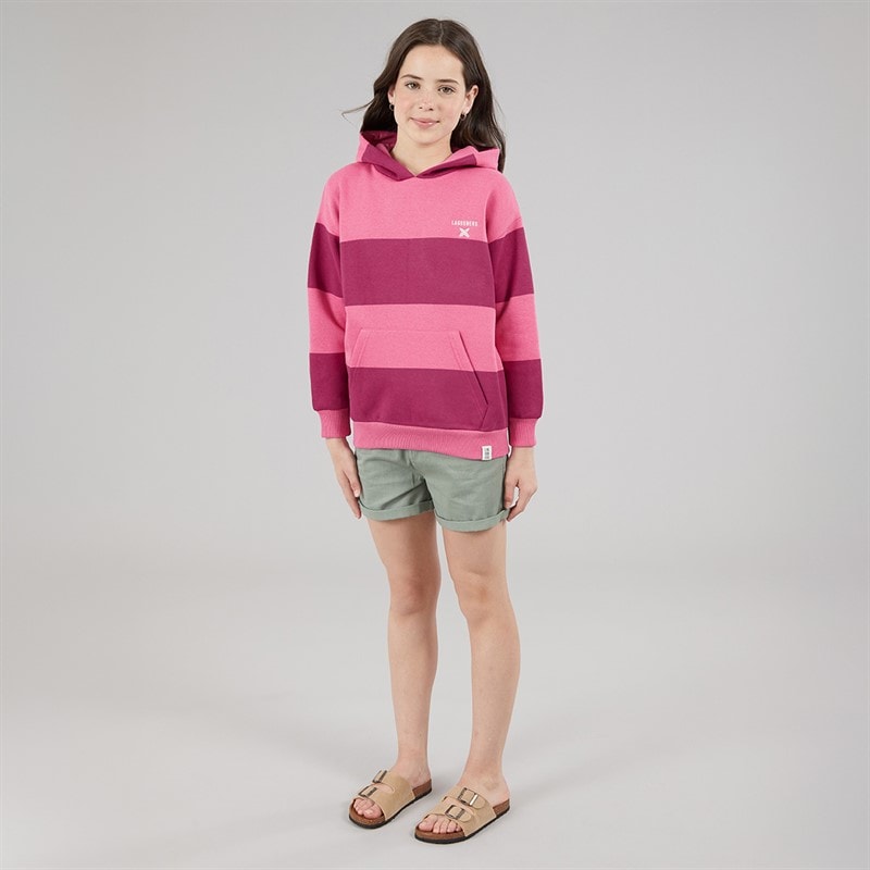Lagooners Elmbrook bluza w paski dla dziewczynki kolor Bright Pink – zdjęcie  3