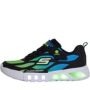 SKECHERS Baskets Junior S Lights Flex Glow - Dezlo Bleu/Noir/Lime