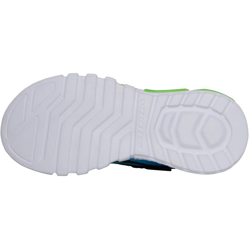 SKECHERS SPORT SKECHERS Baskets Junior S Lights Flex Glow - Dezlo Bleu/Noir/Lime - Image 2