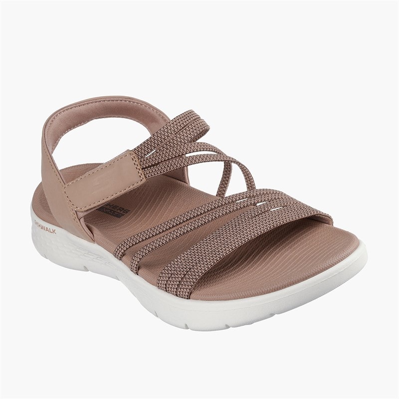 SKECHERS Dames Go Walk Flex Sandalen Natural - Afbeelding 3