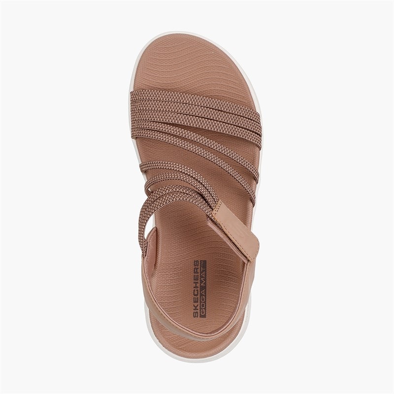 SKECHERS Dames Go Walk Flex Sandalen Natural - Afbeelding 4