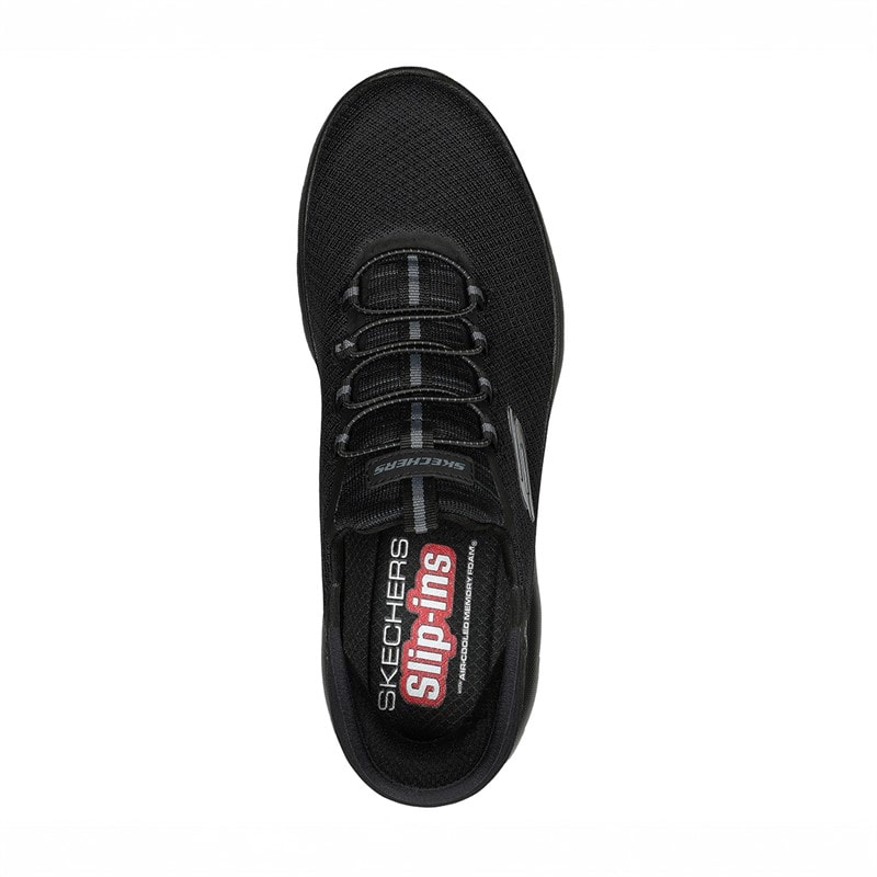 SKECHERS SPORT SKECHERS Heren Summit Slip-Ins High Range Sneakers Zwart - Afbeelding 4