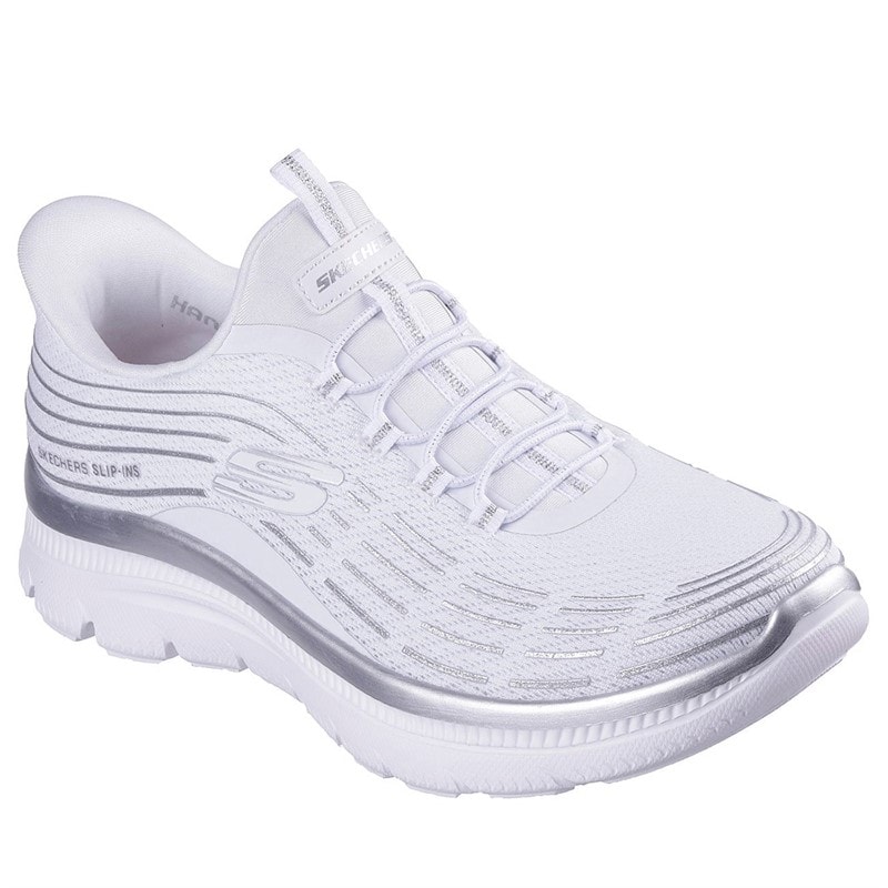 SKECHERS SPORT SKECHERS sneakersy wsuwane Summits Plus dla niej kolor Biały – zdjęcie  3