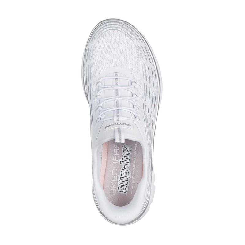 SKECHERS SPORT SKECHERS sneakersy wsuwane Summits Plus dla niej kolor Biały – zdjęcie  4