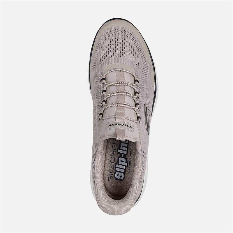 SKECHERS sneakersy wsuwane dla niego kolor naturalny – zdjęcie  3