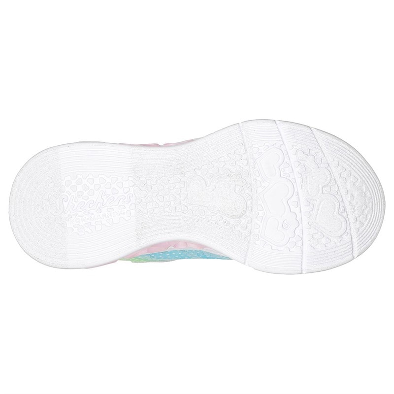 SKECHERS SPORT SKECHERS Mädchen Flutter Herz Lichter Simply Love Turnschuhe Silber - Bild 2