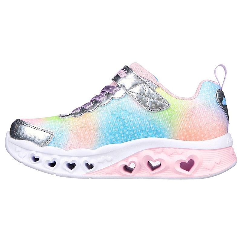 SKECHERS SPORT SKECHERS Mädchen Flutter Herz Lichter Simply Love Turnschuhe Silber - Bild 5