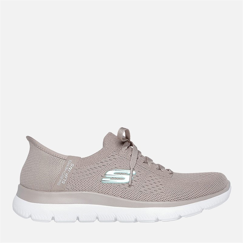 SKECHERS SPORT SKECHERS Dames Summits Slip in Nieuwe Dagelijkse Sneakers Natural - Afbeelding 1