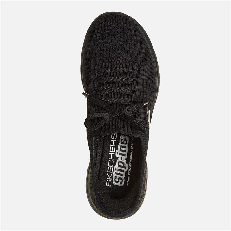 SKECHERS SPORT SKECHERS Damen Summits Slip in Neue Tägliche Sneakers Schwarz - Bild 4