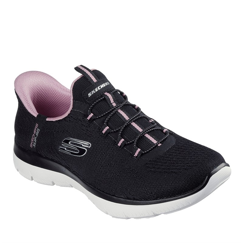 SKECHERS SPORT SKECHERS Dames Summits Dream Chaser Slip In Sneakers Black & Purple/Mauve - Afbeelding 2