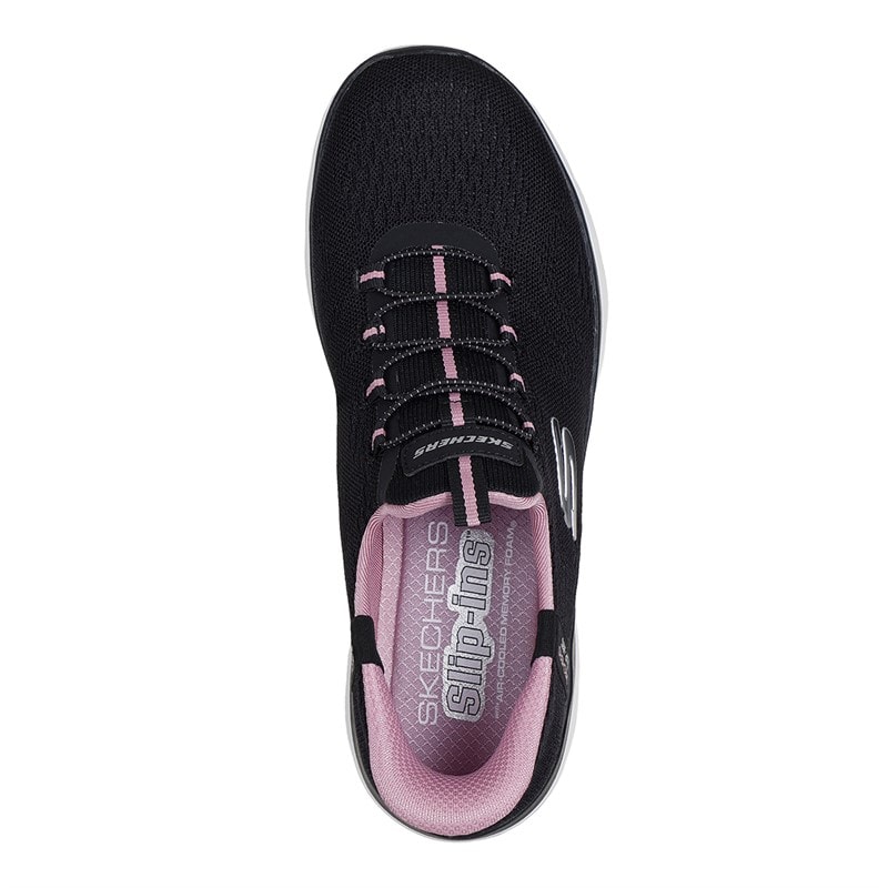 SKECHERS SPORT SKECHERS Dames Summits Dream Chaser Slip In Sneakers Black & Purple/Mauve - Afbeelding 4