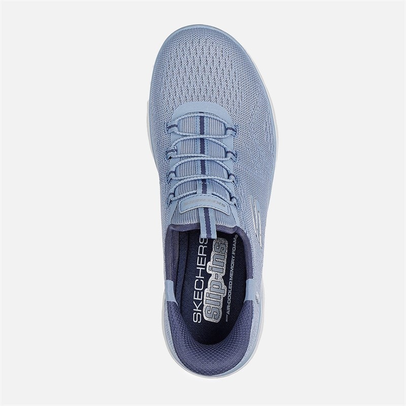 SKECHERS SPORT Dames slip in Summits sneakers Blauw - Afbeelding 4