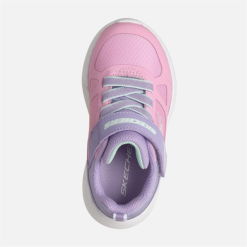SKECHERS Baby Meisjes Dyna-Lite Tracing Tracks Sneakers Roze - Afbeelding 4