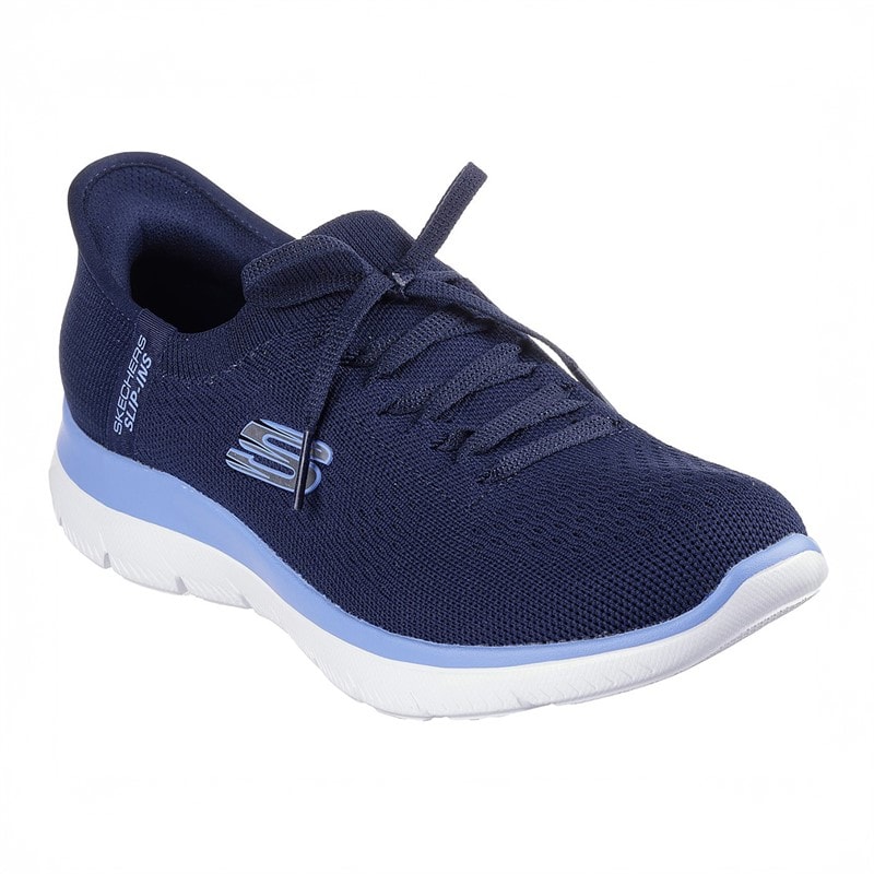 SKECHERS SPORT Dames instappers Summits nieuwe dagelijkse sneakers Navy - Afbeelding 3