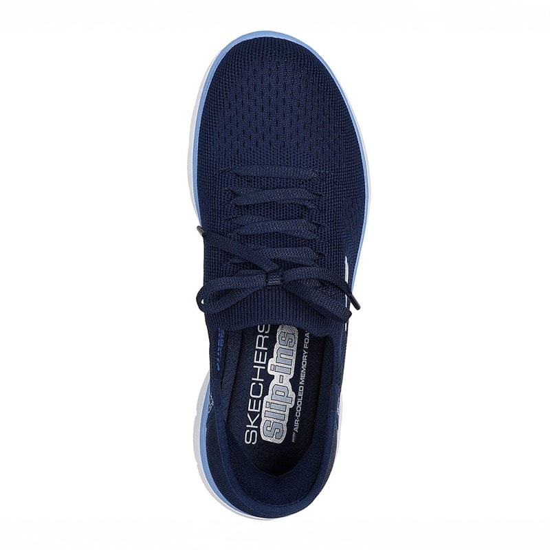 SKECHERS SPORT Dames instappers Summits nieuwe dagelijkse sneakers Navy - Afbeelding 4