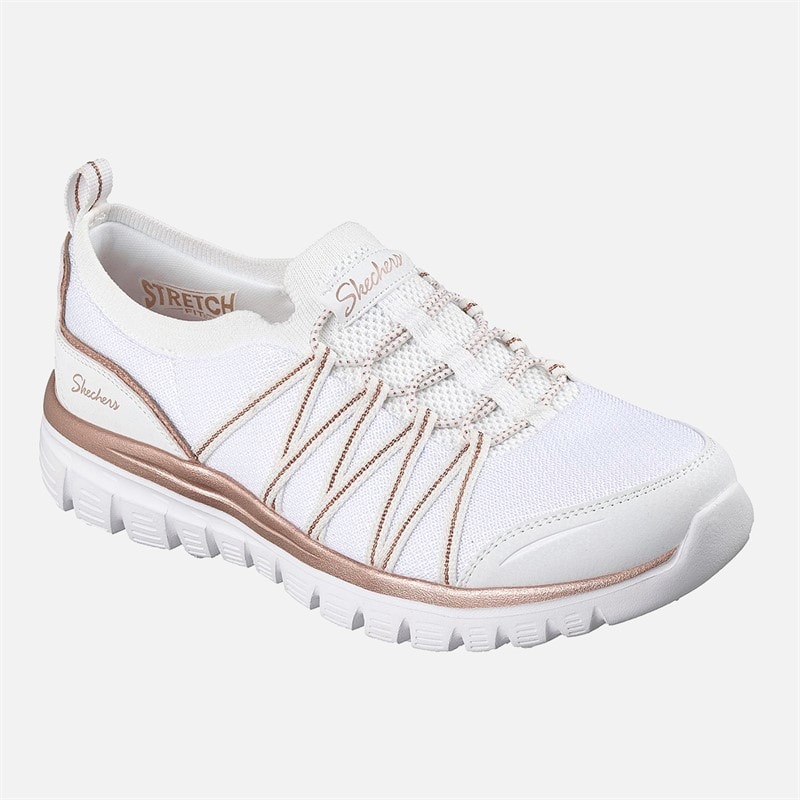 SKECHERS Dames elegante sneakers Wit - Afbeelding 3