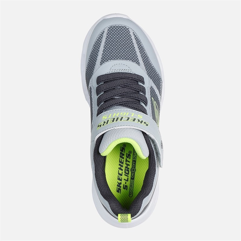 SKECHERS SPORT SKECHERS Junge Glide Step Lichter Turnschuhe Gray - Bild 4