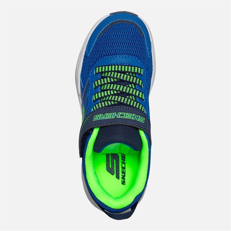 SKECHERS SPORT SKECHERS Jongens Microspec Tread Sneakers Blauw - Afbeelding 4