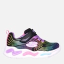 SKECHERS Baskets Fille Rayons Ondulés Noir