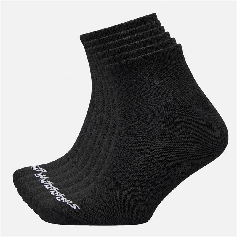 SKECHERS Six Pack Kousen Kwart Zwart