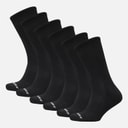 SKECHERS Set van 6 Crew Sokken Zwart