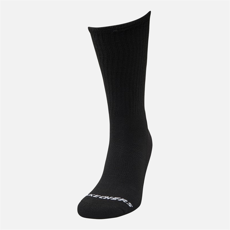 SKECHERS Set van 6 Crew Sokken Zwart - Afbeelding 2