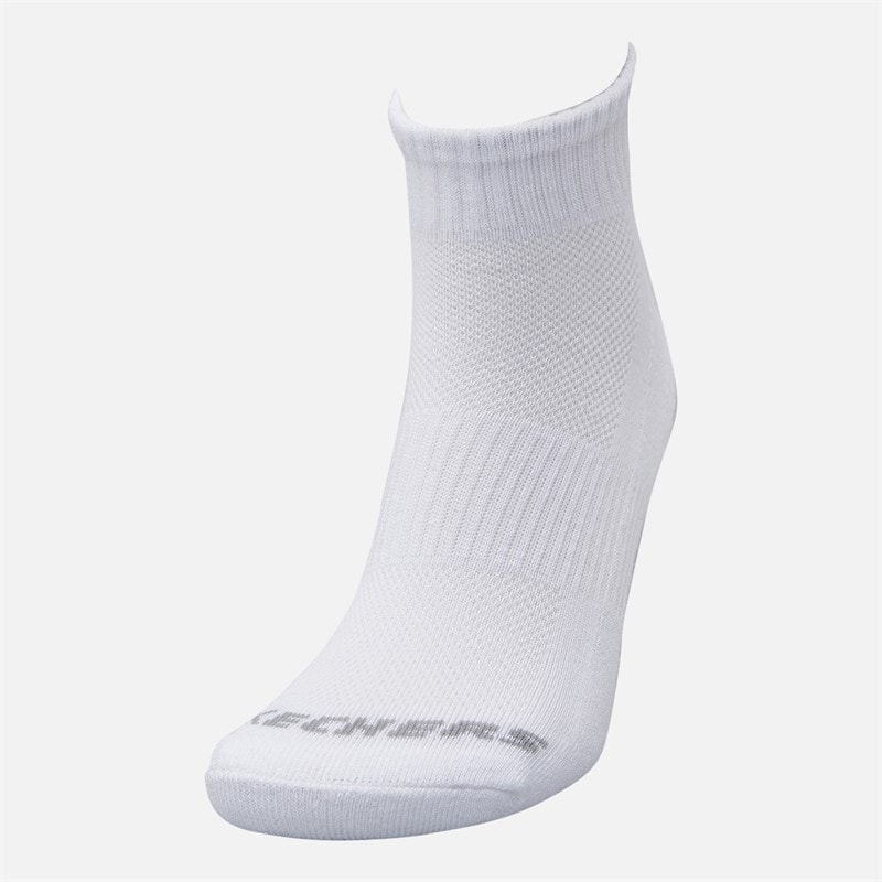 SKECHERS SPORT SKECHERS Six Pack Kousen Kwart wit Traditional - Afbeelding 2