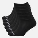 SKECHERS Six Pack No Show Sokken Zwart
