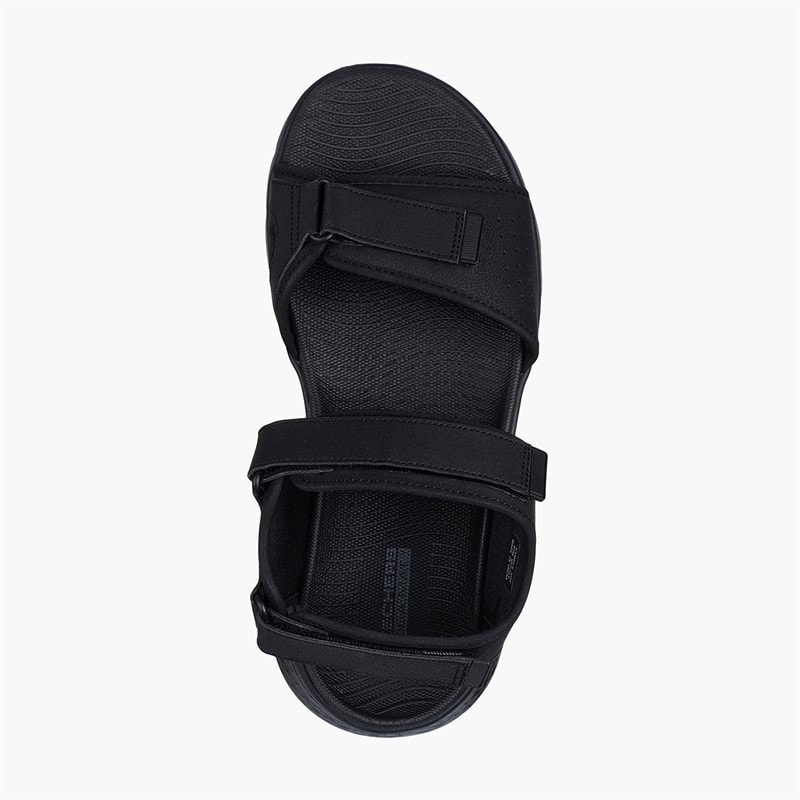 SKECHERS Homme Go Walk Sandales Flex Noir - Image 4