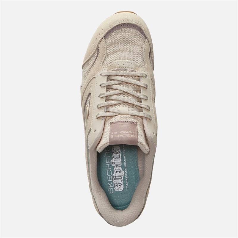 SKECHERS SPORT SKECHERS Dames Instappers Retro Lite Sneakers Natuurlijk/Multi - Afbeelding 4