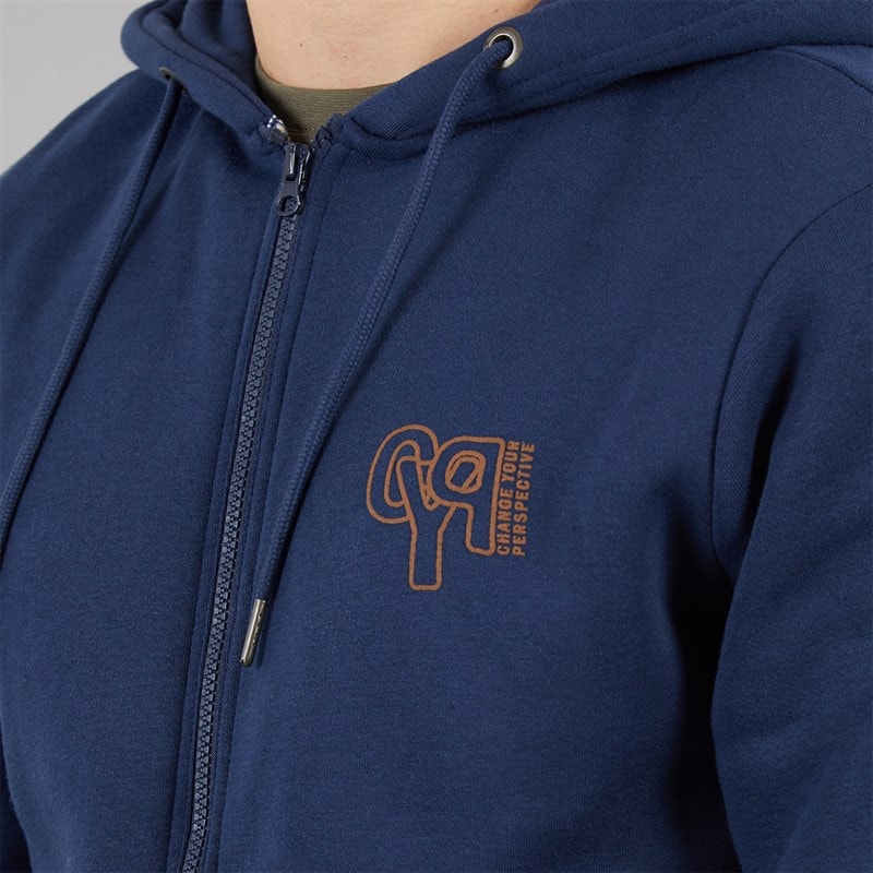 Blend Sweat à Capuche zippé Homme Dress Blues - Image 3