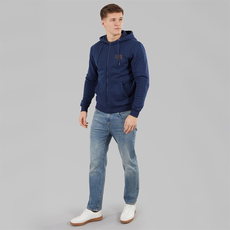 Blend Sweat à Capuche zippé Homme Dress Blues - Image 4