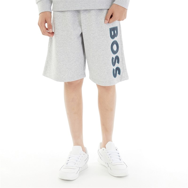 BOSS Jongens Jersey shorts Grijs - Afbeelding 1