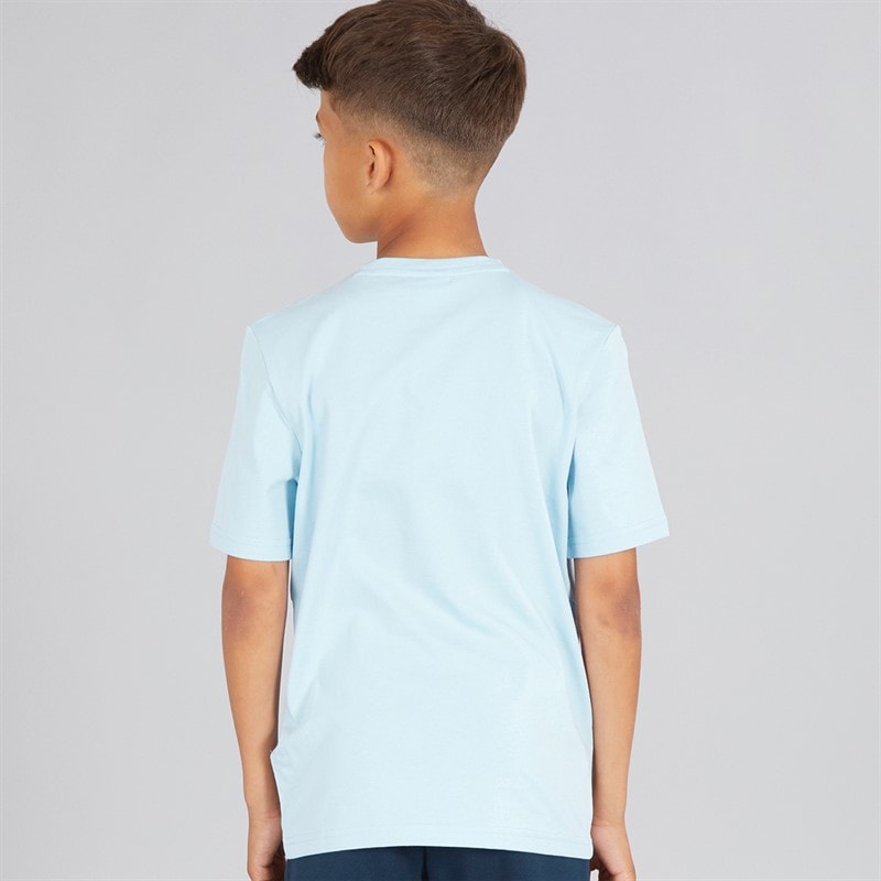 BOSS T-Shirt dla chłopca kolor perski niebieski – zdjęcie  2