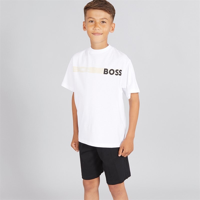 BOSS Jongens Co Ord Set Wit