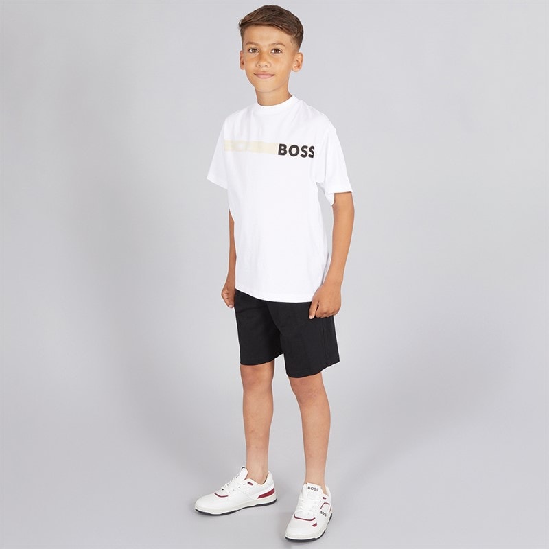 BOSS Jongens Co Ord Set Wit - Afbeelding 5