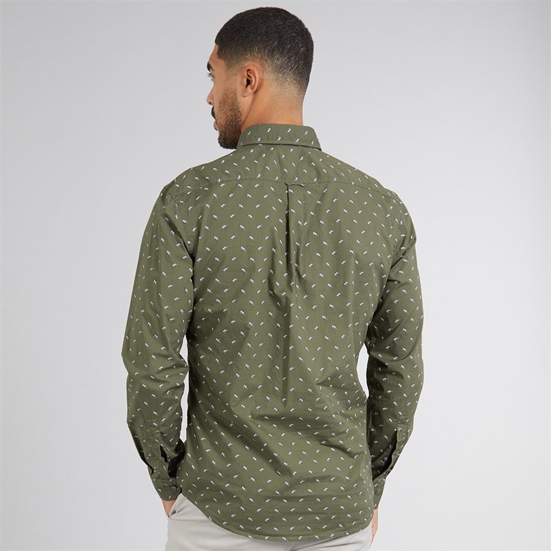 BOSS Heren Rickert Shirt Open Green - Afbeelding 2