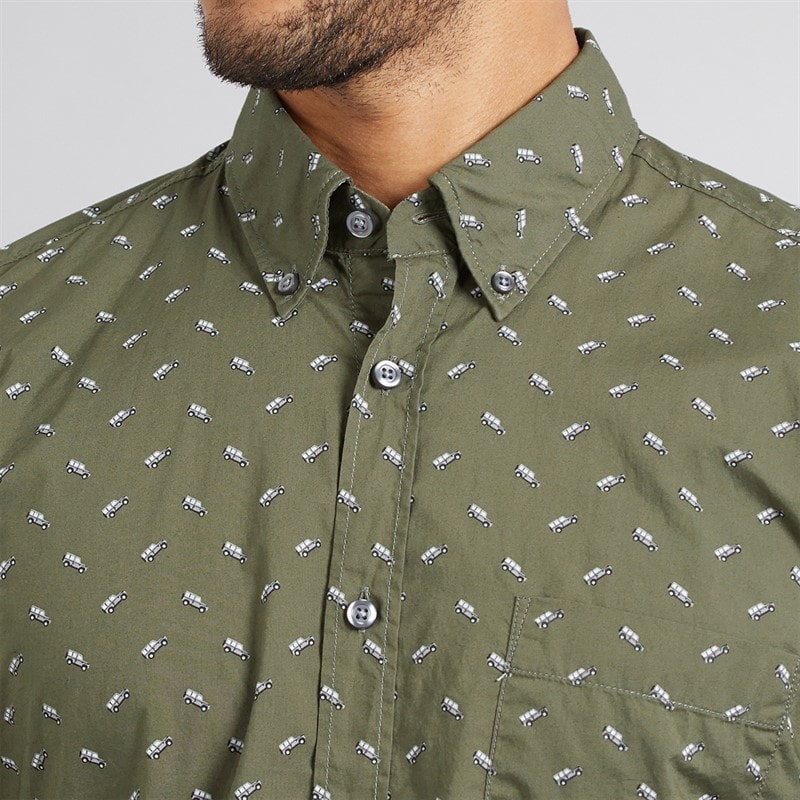 BOSS Heren Rickert Shirt Open Green - Afbeelding 3