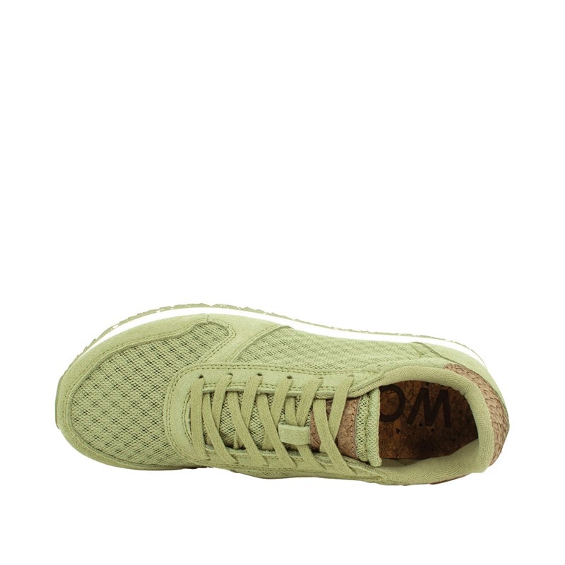 Woden Dames Ydun Suède Mesh II Sneakers 306 Stoftige Olijf - Afbeelding 4