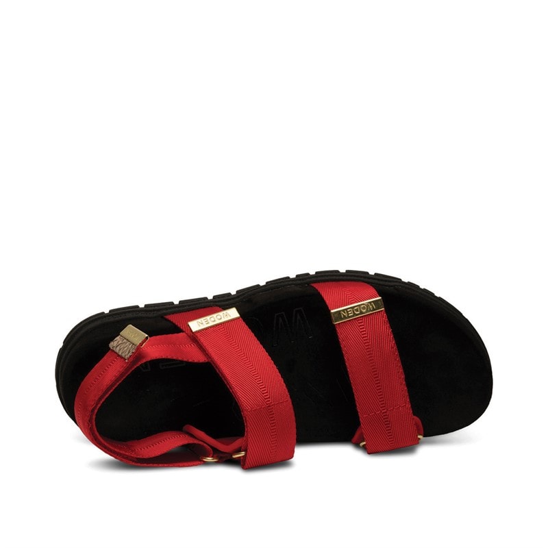 Woden Sandalen Dames Louisa 123 Vuurrood - Afbeelding 4