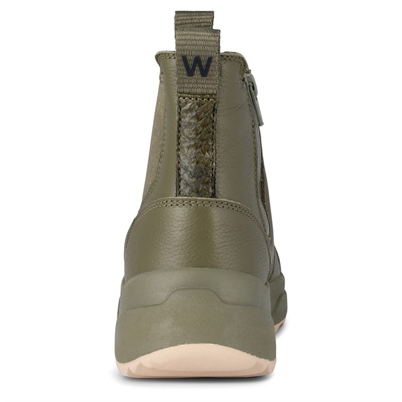 Woden Dames Silje Warm Waterproof Enkellaarzen Groen - Afbeelding 3