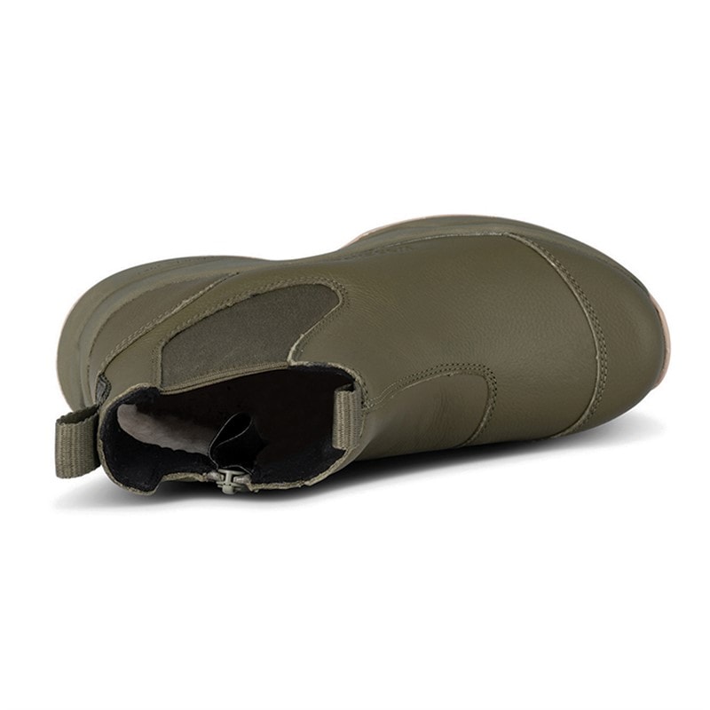Woden Dames Silje Warm Waterproof Enkellaarzen Groen - Afbeelding 4