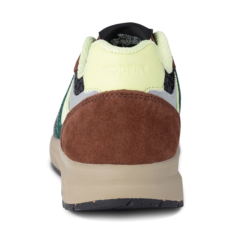 Woden Dames Rigmor Open Mesh Sneakers 313 Sepia / Deep Forest - Afbeelding 3