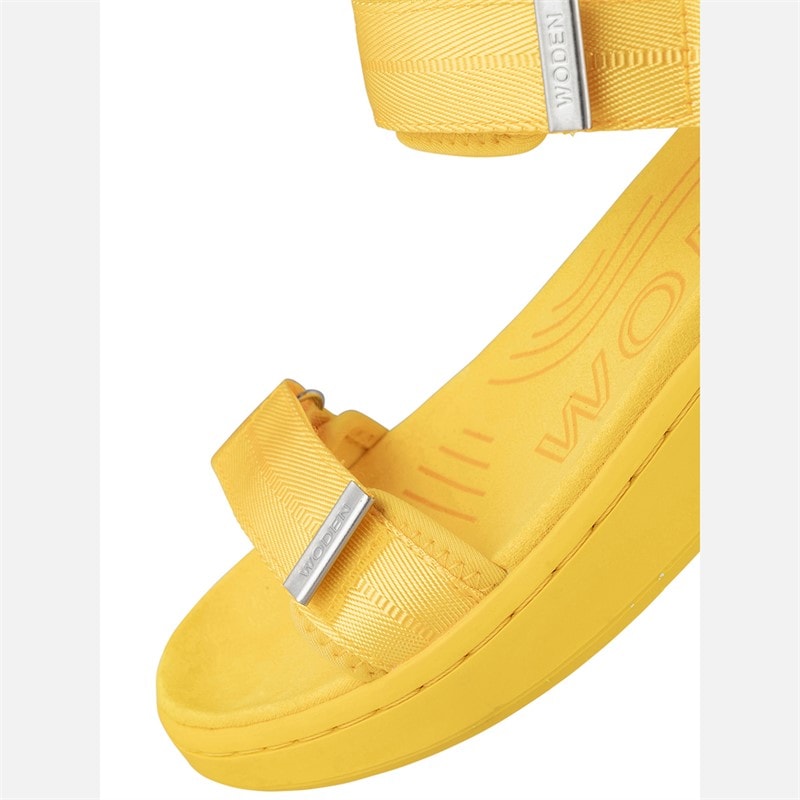 Woden Dames Line Fruit Sandalen 303 Citroen - Afbeelding 4