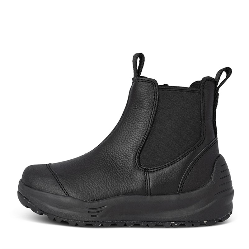 Woden Kinderen Wodens Silja Warme Leren Laarzen 020 Black