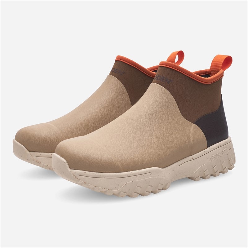 Woden Dames Irene Waterdichte Rubber Laarzen 259 Coffee Cream Multi - Afbeelding 2